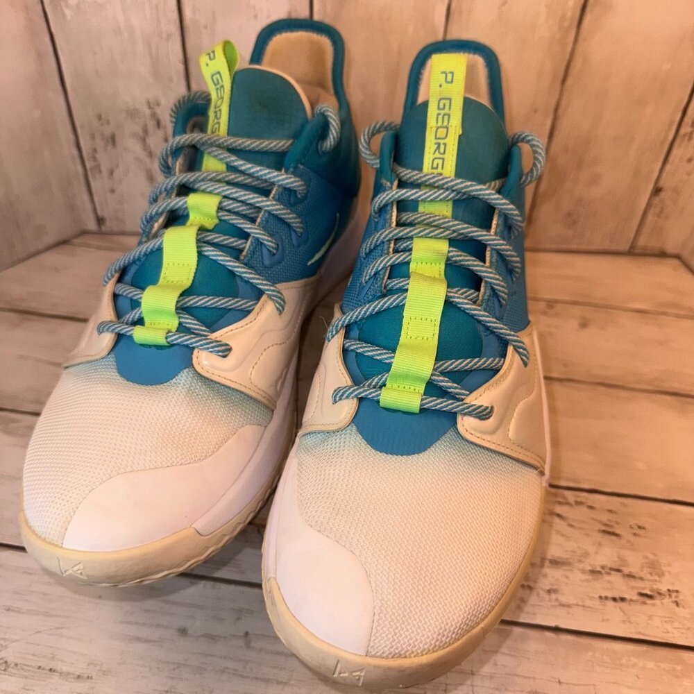 Nike Men’s PG 3 Paul George Lure Platinum Tint Blue Shoes Size 12 US AO2607-005 - Picture 3 of 10